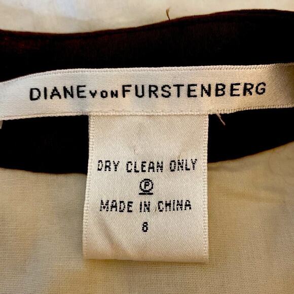 Diane Von Furstenberg Woman’s Sheath Midi Size 8. Cotton/silk Blend. See Video - Picture 5 of 13